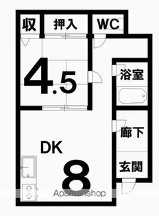 コーポ信成【1階】の間取り